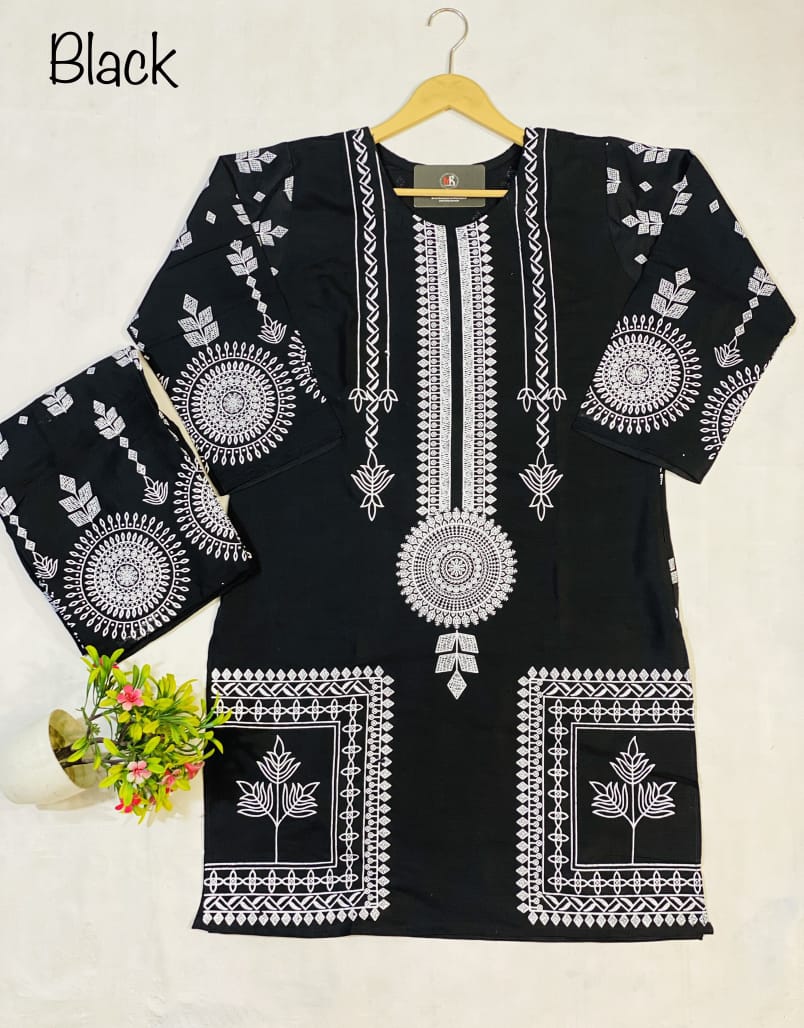 2 Pcs Women's Stitched 3D Printed Suit