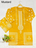 2 Pcs Women's Stitched 3D Printed Suit