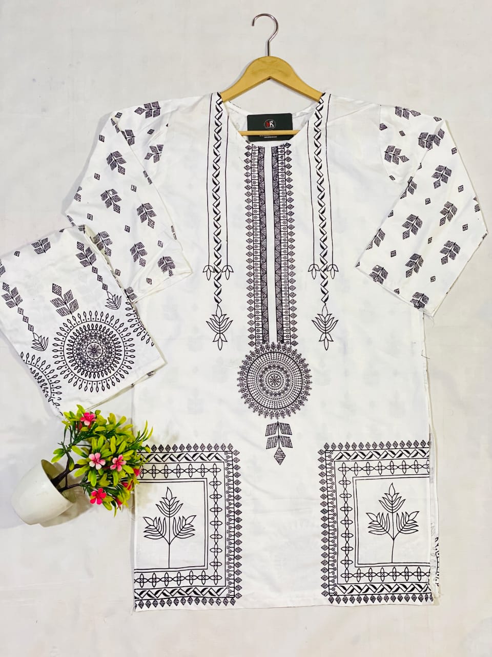 2 Pcs Women's Stitched 3D Printed Suit