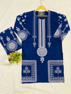 2 Pcs Women's Stitched 3D Printed Suit