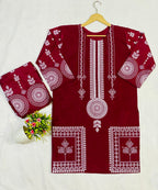 2 Pcs Women's Stitched 3D Printed Suit