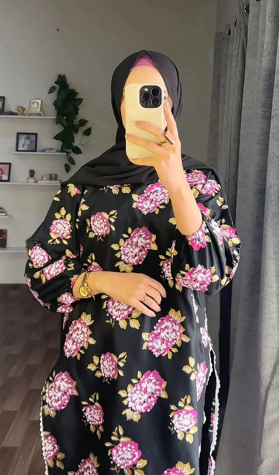 Stiched Gulab Print 2PCS