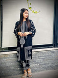2 Pcs Women's Stitched 3D Printed Suit