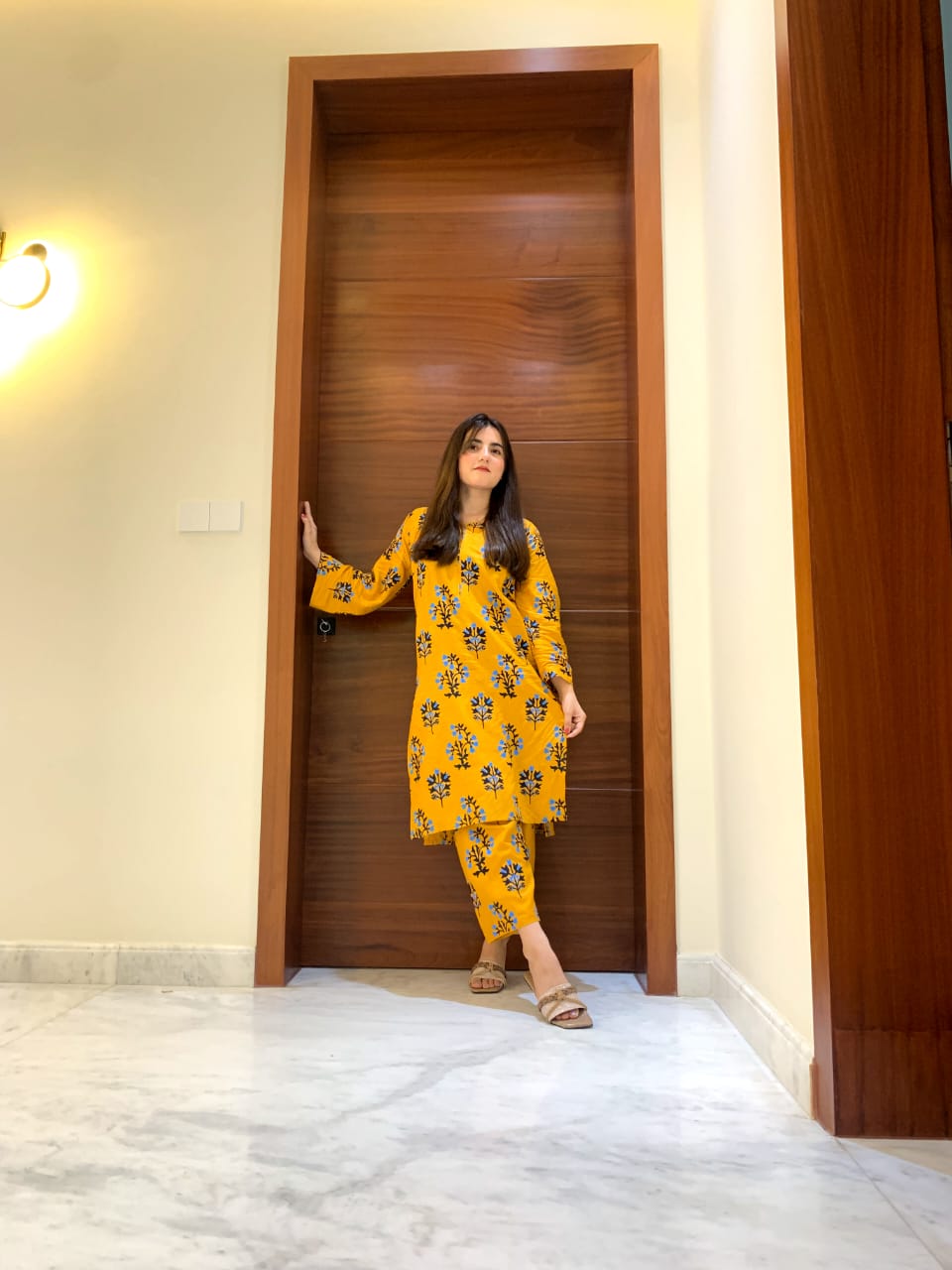 Floral Stiched 2-Piece Suit