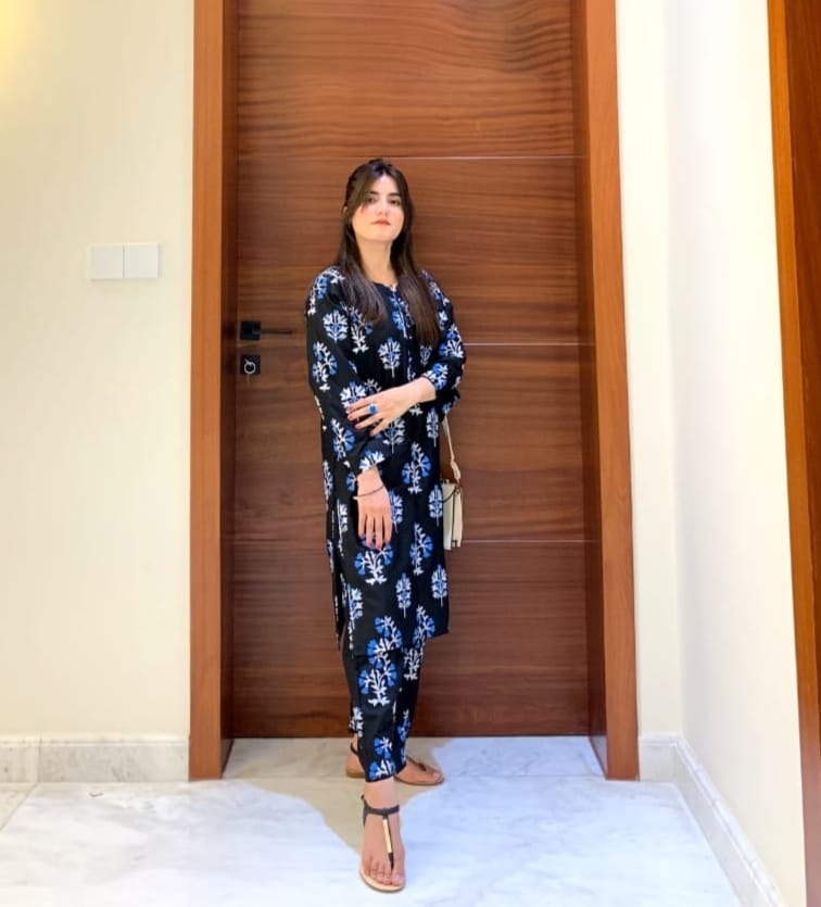 Floral Stiched 2-Piece Suit
