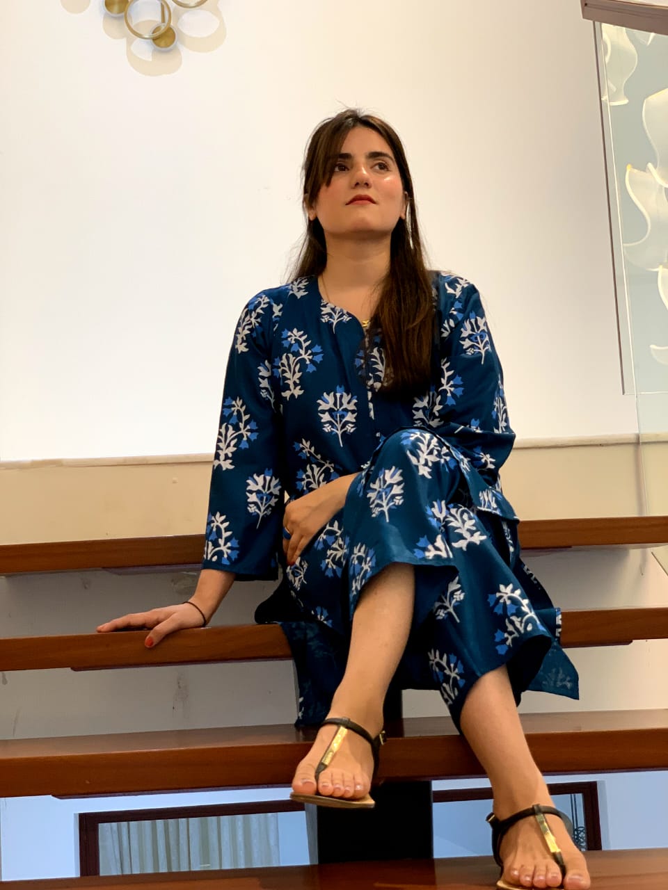 Floral Stiched 2-Piece Suit